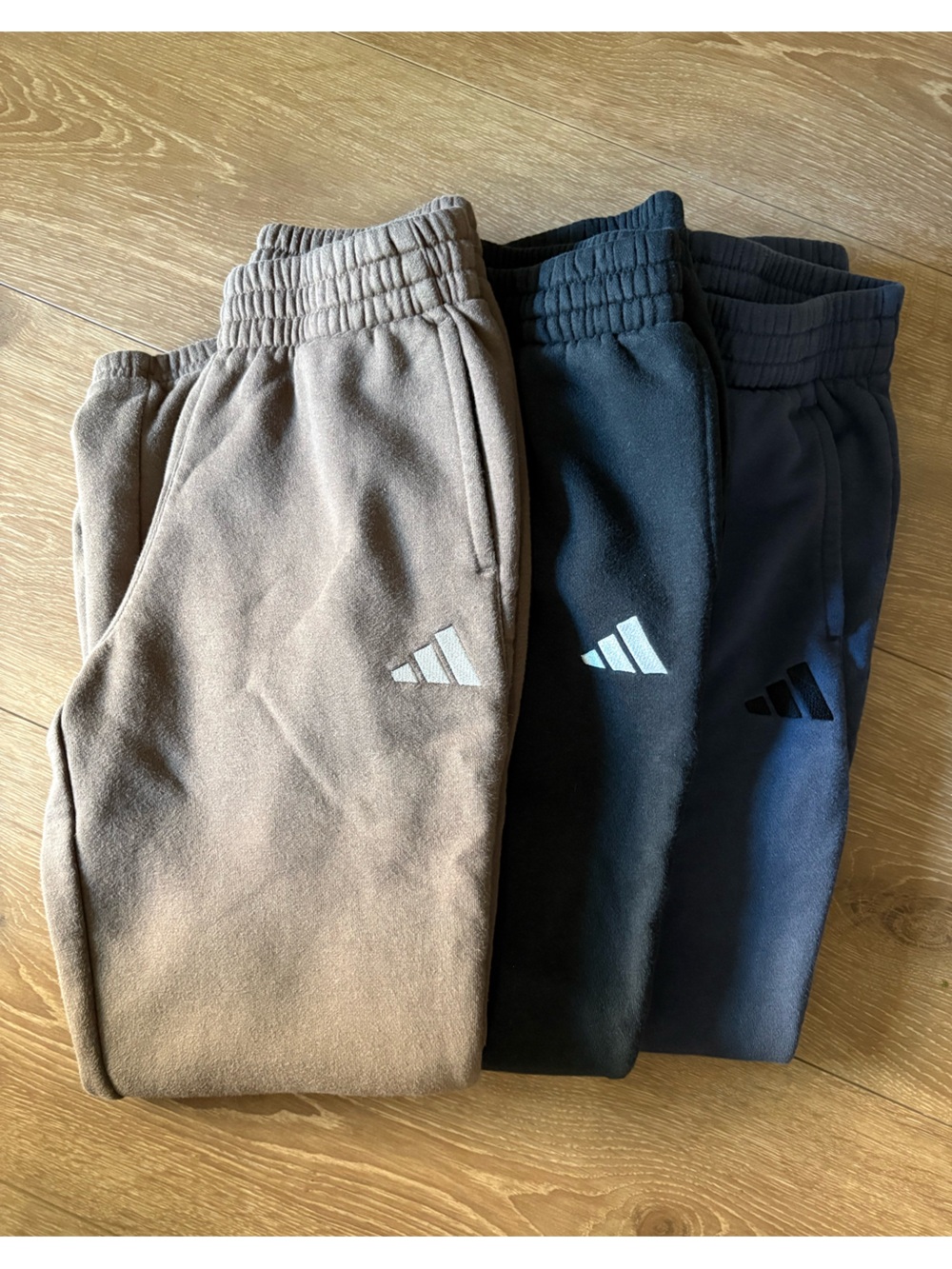 3 pairs Adidas Kids Fleece Jogger Sweatpants M 10-12